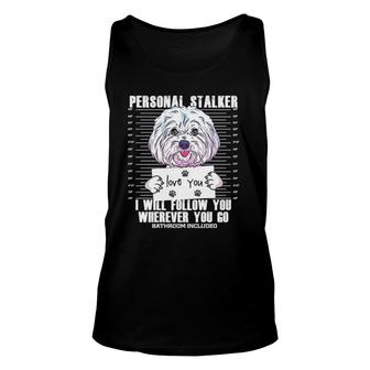 Funny Maltese Malshi Dog Lover Quote Gift For Dad & Mom Unisex Tank Top | Mazezy