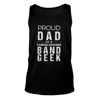 Funny Marching Band Dad- For Dad Of Band Geek Unisex Tank Top | Mazezy