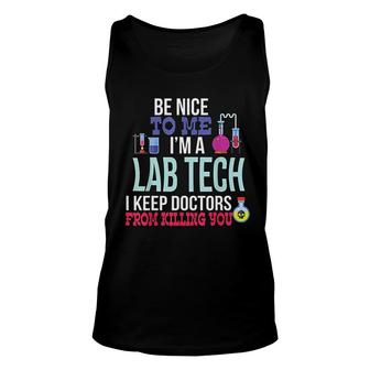 Funny Medical Lab Tech Laboratory Technician Gift Unisex Tank Top | Mazezy