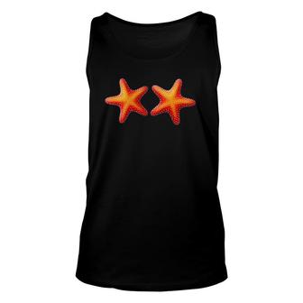 Funny Mermaid Sea Star Bra Outfit For Costume Party Unisex Tank Top | Mazezy