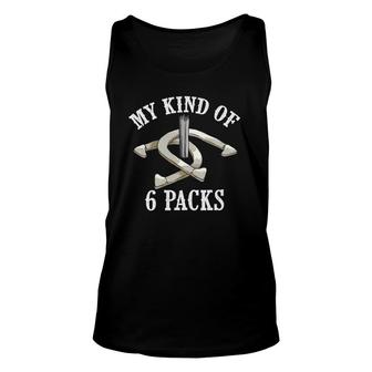 Funny My Kind Of 6 Packs Cool Horseshoe Pitching Fan Gift Unisex Tank Top | Mazezy