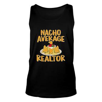 Funny Nacho Average Realtor Unisex Tank Top | Mazezy