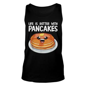 Funny Pancakes Art Brunch Breakfast Pancake Maker Unisex Tank Top | Mazezy