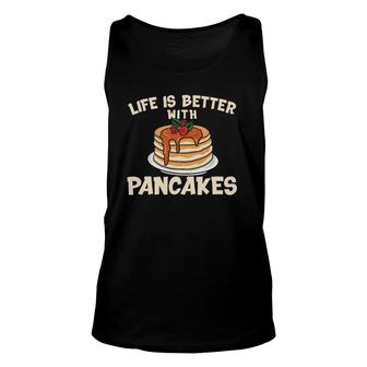 Funny Pancakes Art Men Women Brunch Breakfast Pancake Maker Unisex Tank Top | Mazezy