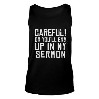 Funny Preacher Gifts Sermon Pastor Gifts Missionary Gift Unisex Tank Top - Thegiftio