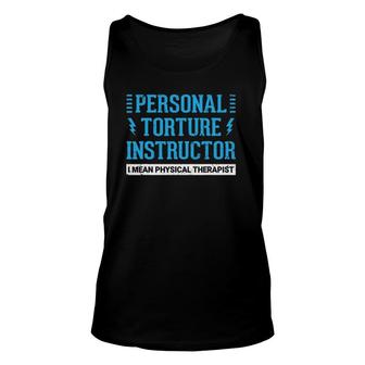 Funny Pt Physical Therapist Gift Therapy Month Unisex Tank Top | Mazezy