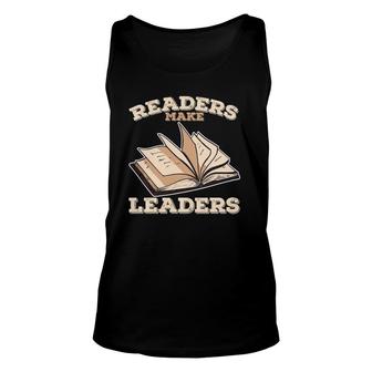 Funny Readers Make Leaders - Book Reader Unisex Tank Top | Mazezy