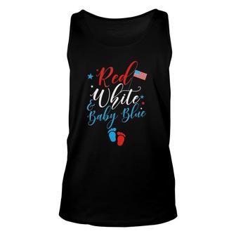 Funny Red White And Baby Blue Novelty Unisex Tank Top | Mazezy