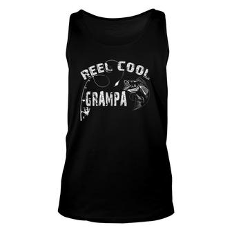 Funny Reel Cool Grampa Fishing Father Day Gift For Men Unisex Tank Top | Mazezy