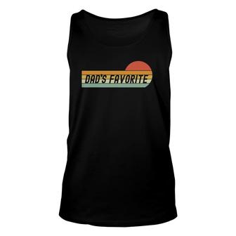 Funny Retro Dad's Favorite Son Or Daughter Father's Day Unisex Tank Top | Mazezy DE