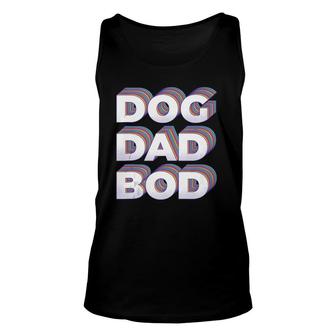 Funny Retro Dog Dad Bod Gym Workout Fitness Gift Unisex Tank Top | Mazezy