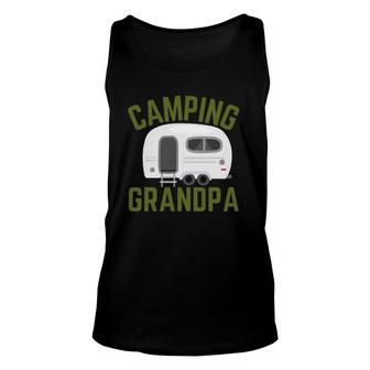 Funny Rv Camping Grandpa Father's Day Camper Unisex Tank Top | Mazezy