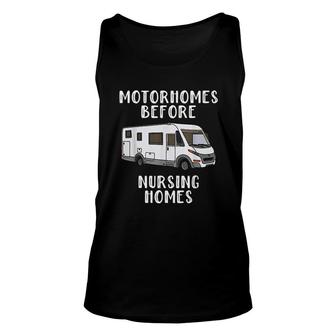 Funny Rv Motorhome Gift For Seniors Unisex Tank Top | Mazezy