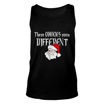 Funny Santa Cookies Cute Christmas Unisex Tank Top - Thegiftio