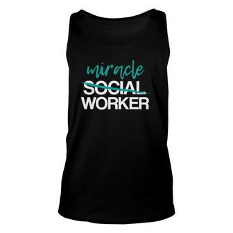 Funny Social Worker Work Month Msw Graduation Gift Unisex Tank Top | Mazezy