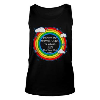Funny Teacher Survived The Students Return To School Unisex Tank Top | Mazezy