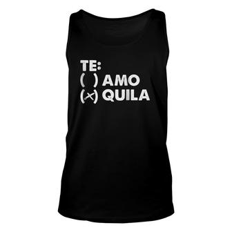 Funny Tequila Spanish For Wine Beer Liquor Drinkers Unisex Tank Top | Mazezy