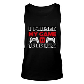 Funny Video Game Gamers Red My Game Unisex Tank Top - Thegiftio UK