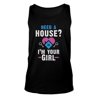 Funny Womans Need A House For Real Estate Agents Unisex Tank Top | Mazezy