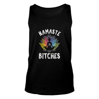 Funny Yoga Namaste Unisex Tank Top | Mazezy
