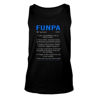 Funpa Definition Grandpa Fathers Day Unisex Tank Top | Mazezy