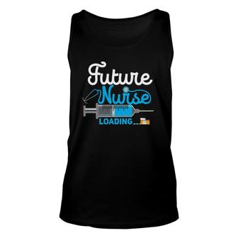 Future Nurse Loading Funny Nursing Education Gift Unisex Tank Top | Mazezy