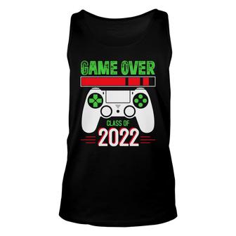 Game Over Class Of 2022 Funny Games New Graduation Unisex Tank Top - Thegiftio UK