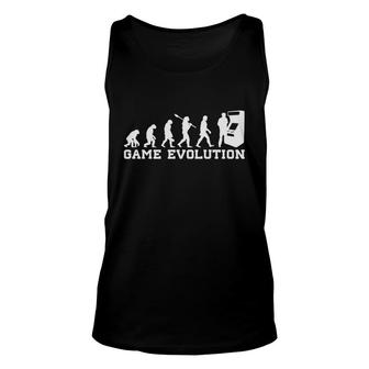 Game Players Evolution Funny Hobby Gamer Unisex Tank Top - Thegiftio UK