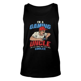 Gamer Uncle, Funny Gaming Gaming Dad Unisex Tank Top | Mazezy