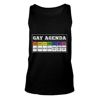 Gay Agenda Funny Design Unisex Tank Top | Mazezy