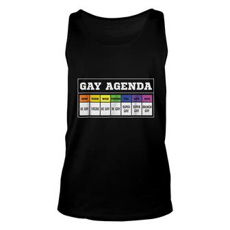 Gay Agenda Unisex Tank Top | Mazezy
