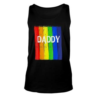 Gay Daddy Rainbow Lgbt Pride Month Unisex Tank Top | Mazezy AU