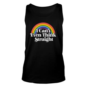 Gay Pride I Can't Even Think Straight Tank Top Unisex Tank Top | Mazezy