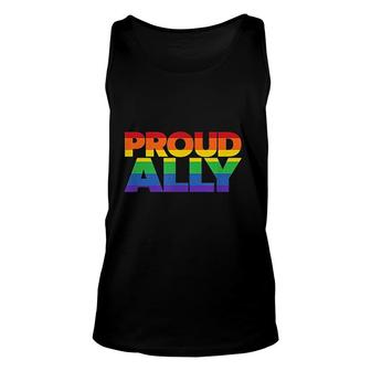 Gay Pride Lgbt Friends Proud Ally Unisex Tank Top | Mazezy