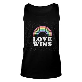 Gay Pride Rainbow Love Wins Lgbt Unisex Tank Top | Mazezy