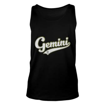 Gemini Zodiac Sign Unisex Tank Top | Mazezy