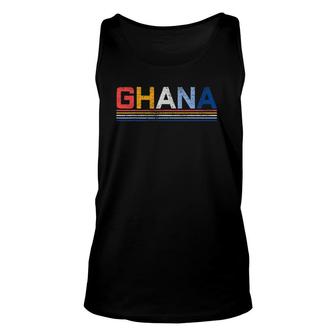 Ghana West Africa Country Gift Ghanaian Vintage Unisex Tank Top | Mazezy