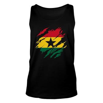 Ghanaian Flag Ghana Republic Of Ghana Unisex Tank Top | Mazezy