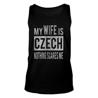 Gift For Husband From Czech Wife Xmas Bday Unisex Tank Top | Mazezy