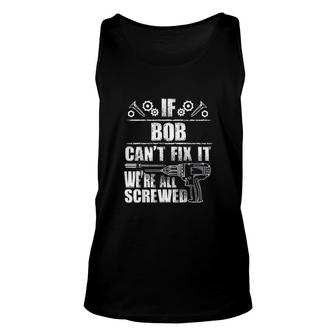 Gift Name Fix It Funny Birthday Personalized Dad Idea Unisex Tank Top - Seseable