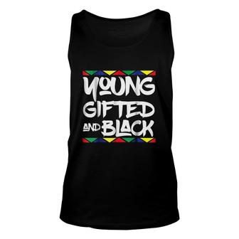 Gifted Young Black Beautiful African Pride History My Black Is Beautiful Unisex Tank Top - Thegiftio UK