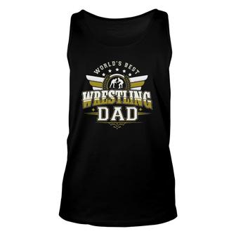 Gifts For Men World's Best Freestyle Wrestling Dad Unisex Tank Top | Mazezy