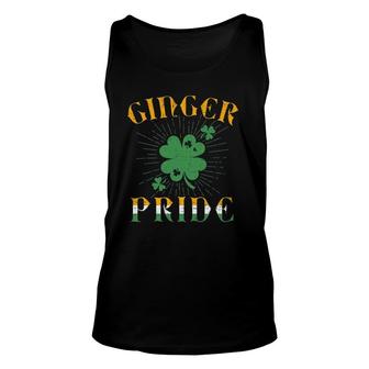 Ginger Pride Red Hair St Paddy's Day Unisex Tank Top | Mazezy