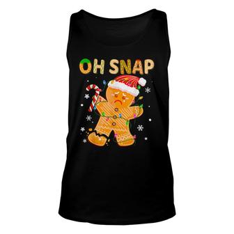 Gingerbread Man Oh Snap Christmas Cookie Costume Baking Team Tank Top | Mazezy