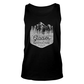 Glacier National Park Montana Art Unisex Tank Top - Thegiftio UK