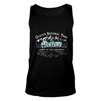 Glacier National Park Montana Hiking Camping Moose Souvenir Unisex Tank Top - Thegiftio