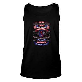 God Bless America Salute The Flag Say Merry Christmas Premium Unisex Tank Top - Thegiftio UK