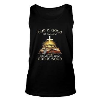 God Is Good All The Time And All The Time God Is Good Unisex Tank Top - Thegiftio UK