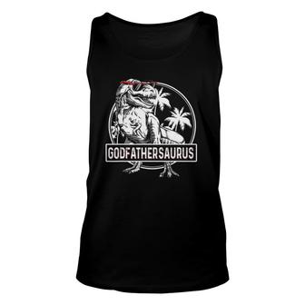 Godfathersaurusrex Dinosaur Funny Godfather Saurus Family Unisex Tank Top | Mazezy