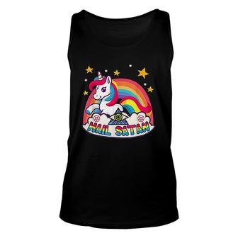Goth Kawaii Rainbow Unisex Tank Top | Mazezy